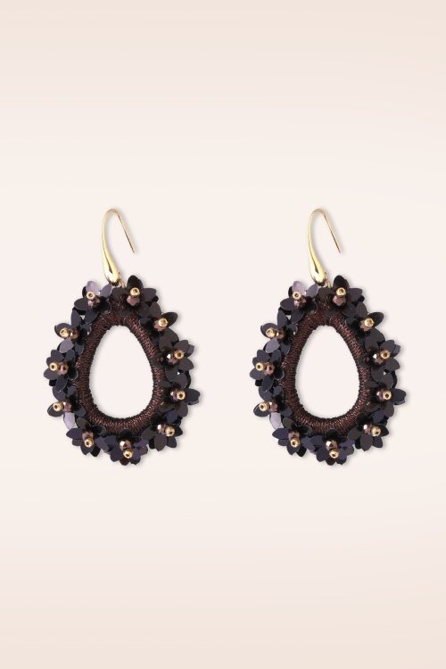 Day&Eve by Go Dutch Label - Gilded Grace Earrings in Brown 2