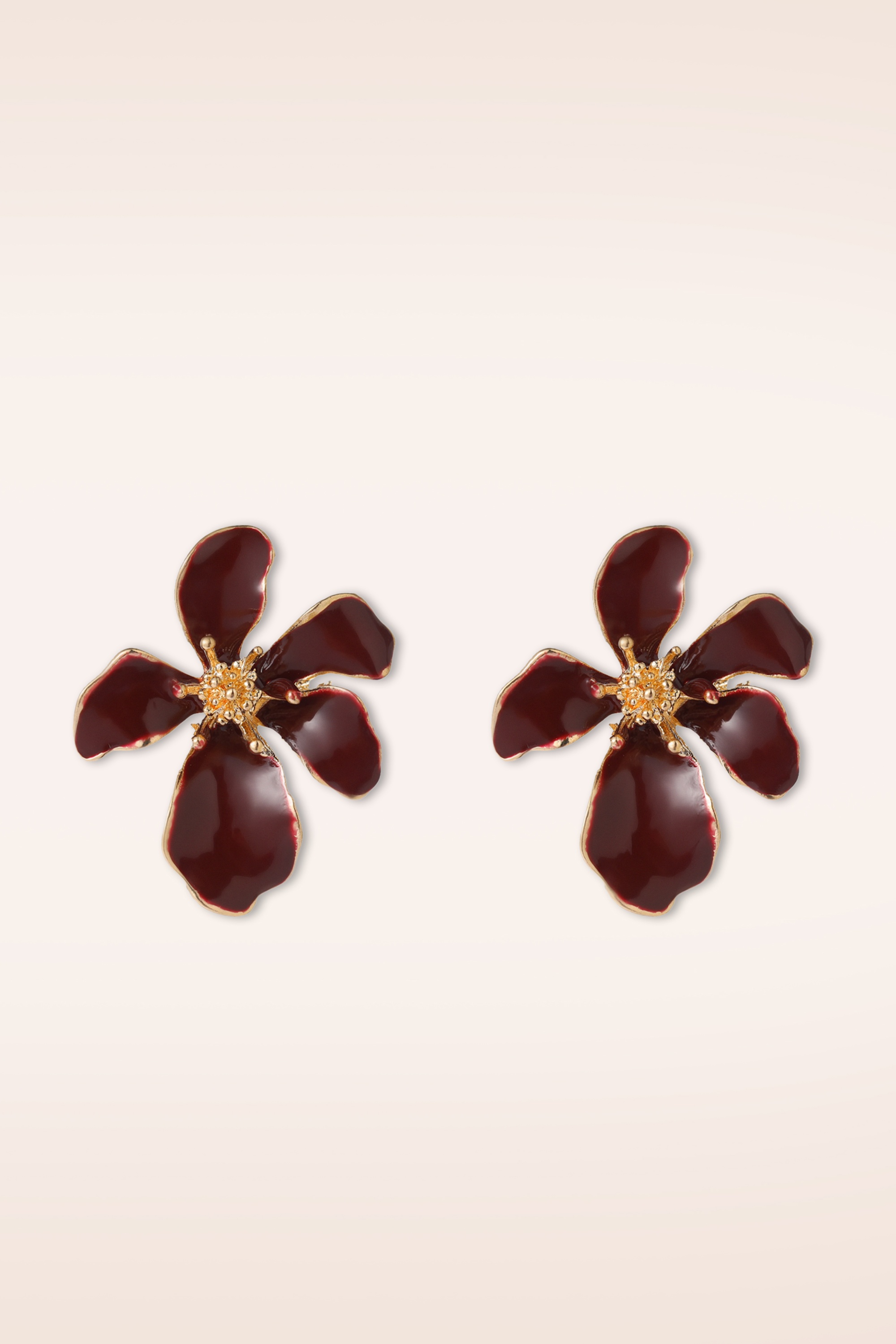 Day&Eve by Go Dutch Label - Petal Luxe Earrings in Burgundy 2