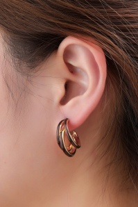 Day&Eve by Go Dutch Label - Autumn Lily Stud Earrings in Brown