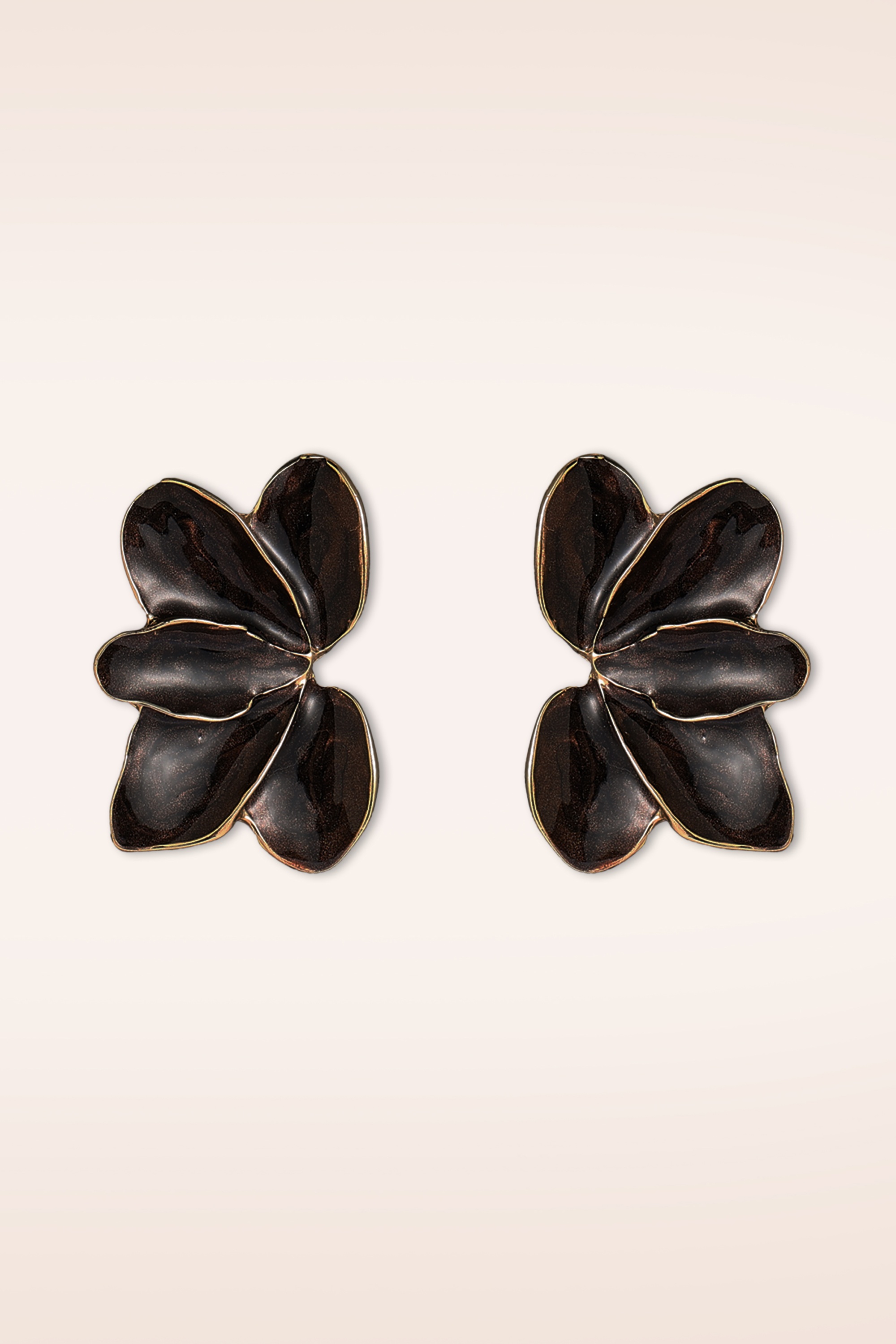 Day&Eve by Go Dutch Label - Autumn Lily Stud Earrings in Brown 2