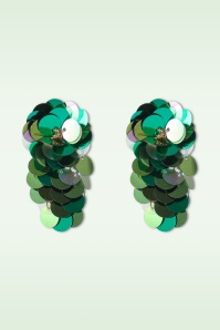 Day&Eve by Go Dutch Label - Waterfall Bloom Earrings in Green 2