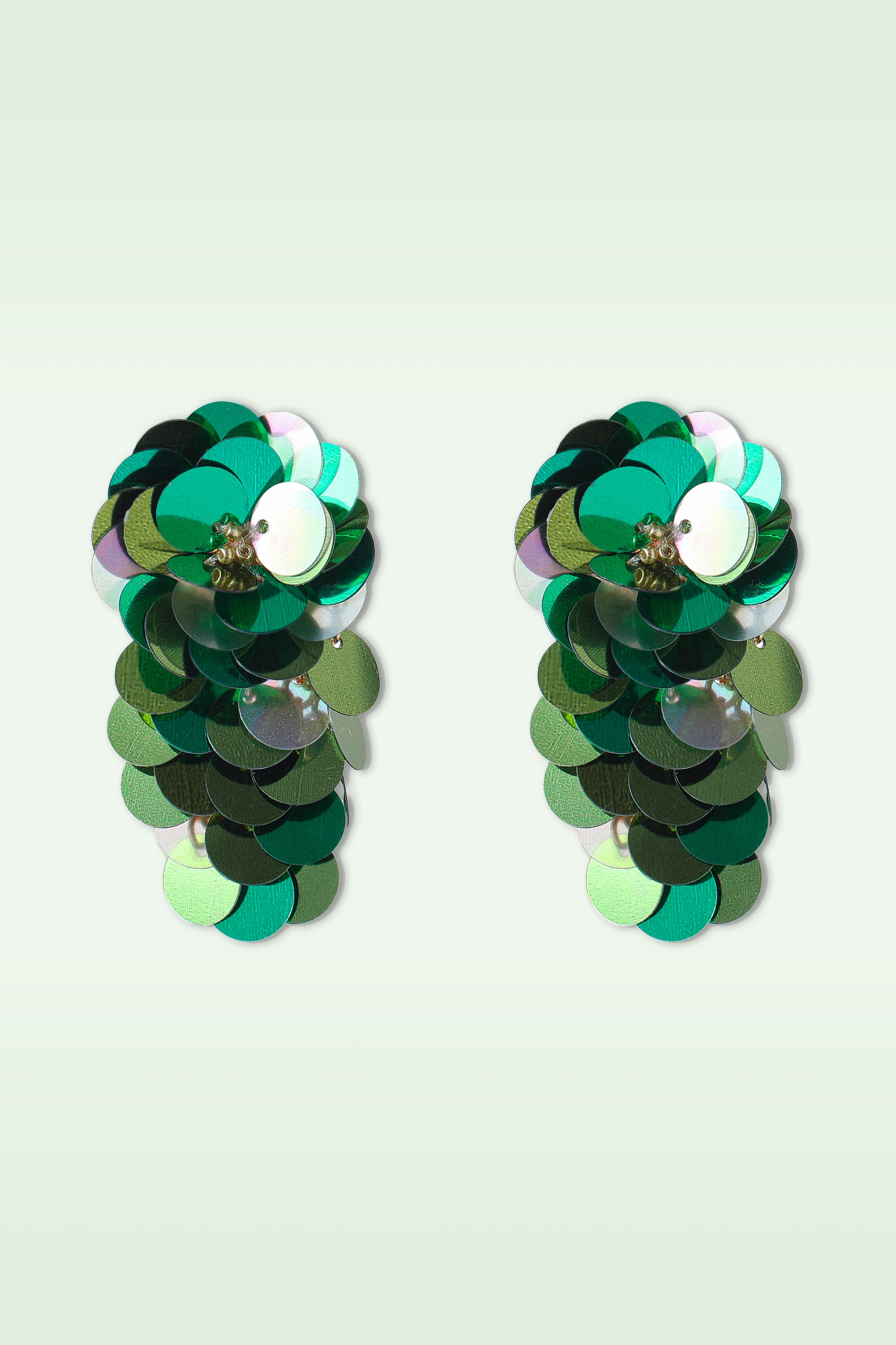 Day&Eve by Go Dutch Label - Waterfall Bloom Earrings in Green 2