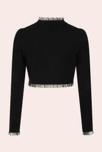 Banned Retro - Midnight Muse Lace Bolero in Black 2