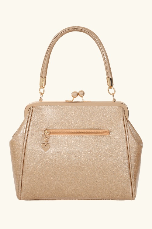 Banned Retro - American Vintage Sparkle Bag in Gold 6