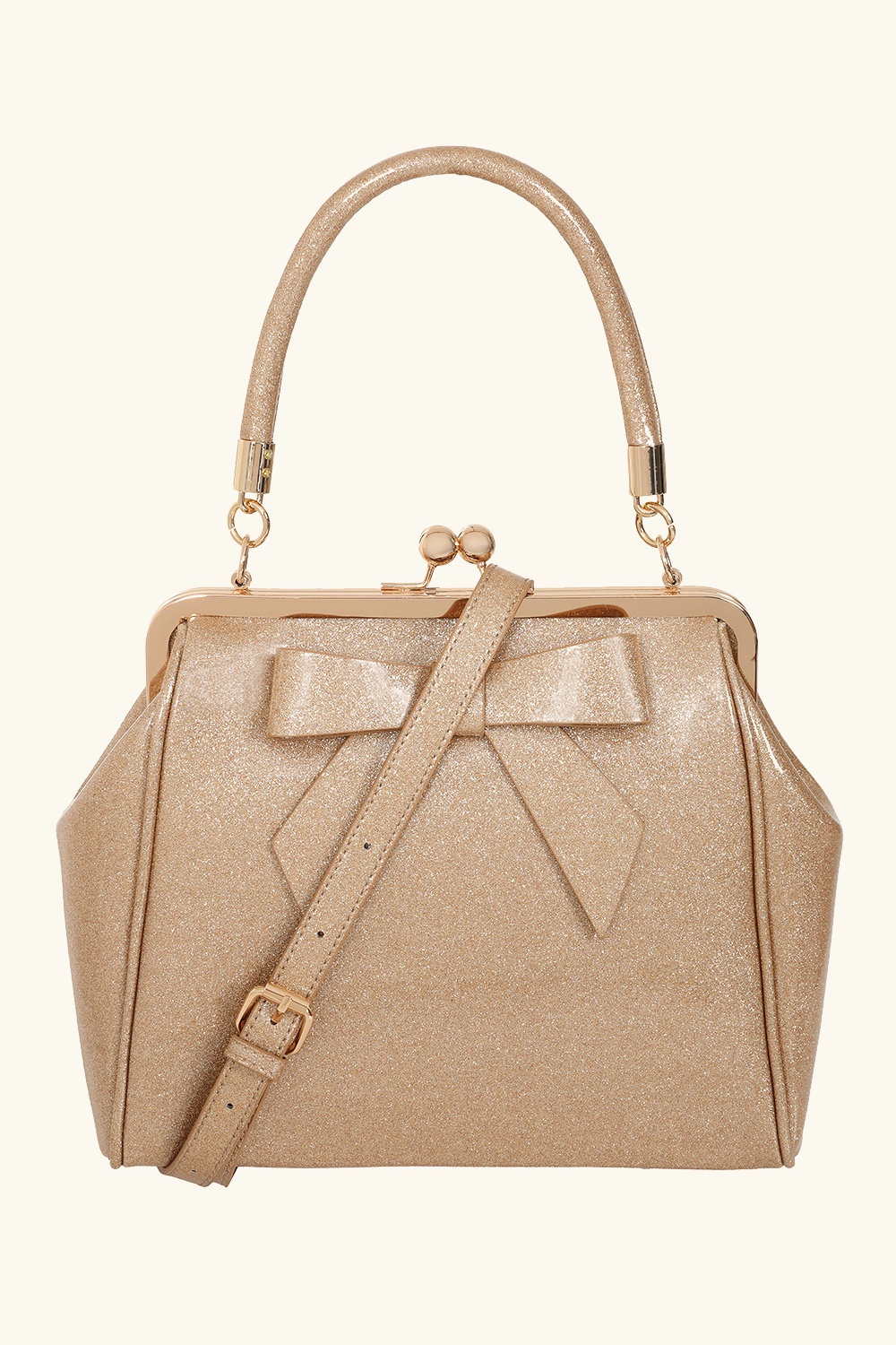 Banned Retro - American Vintage Sparkle Bag in Gold 5