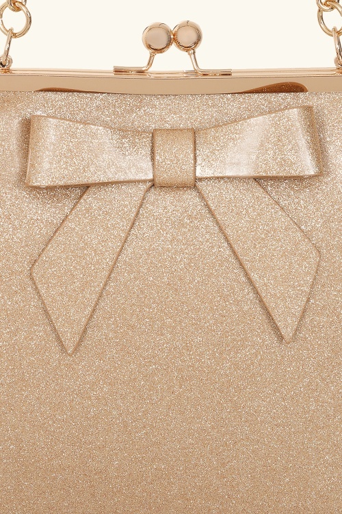 Banned Retro - American Vintage Sparkle Bag in Gold 2