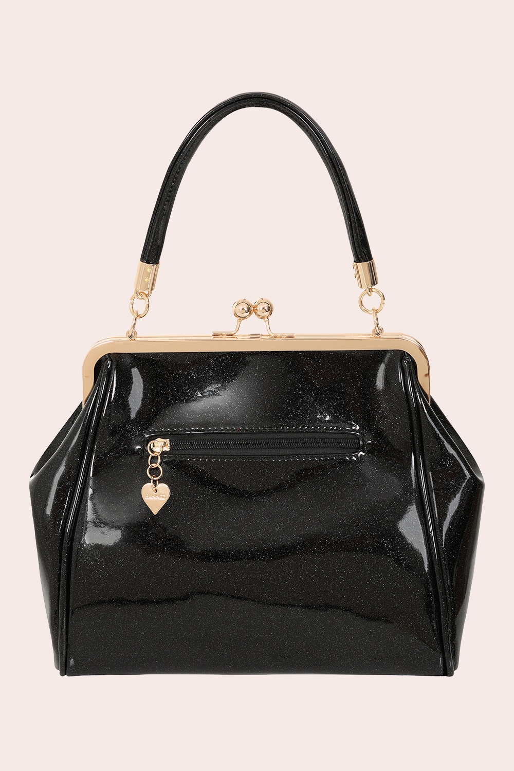 Banned Retro - American Vintage Sparkle Handbag in Black 5