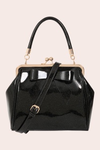 Banned Retro - American Vintage Sparkle Handbag in Black 3