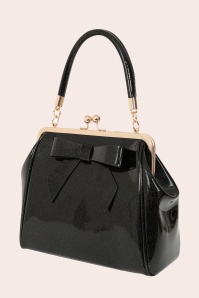 Banned Retro - American Vintage Sparkle Handbag in Black