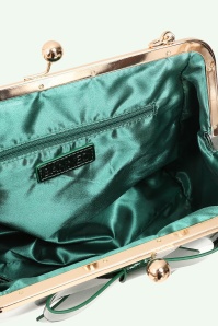 Banned Retro - American Vintage Sparkle Handbag in Dark Green 5