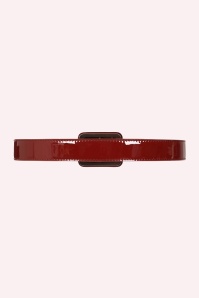 Banned Retro - Jukebox Patent Belt in Burgundy 3