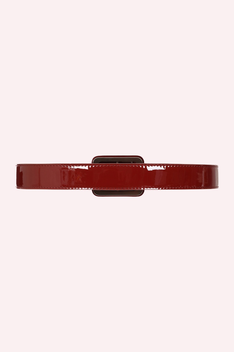 Banned Retro - Jukebox Patent Belt in Burgundy 3
