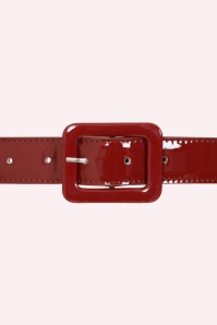 Banned Retro - Jukebox Patent Belt in Burgundy 2