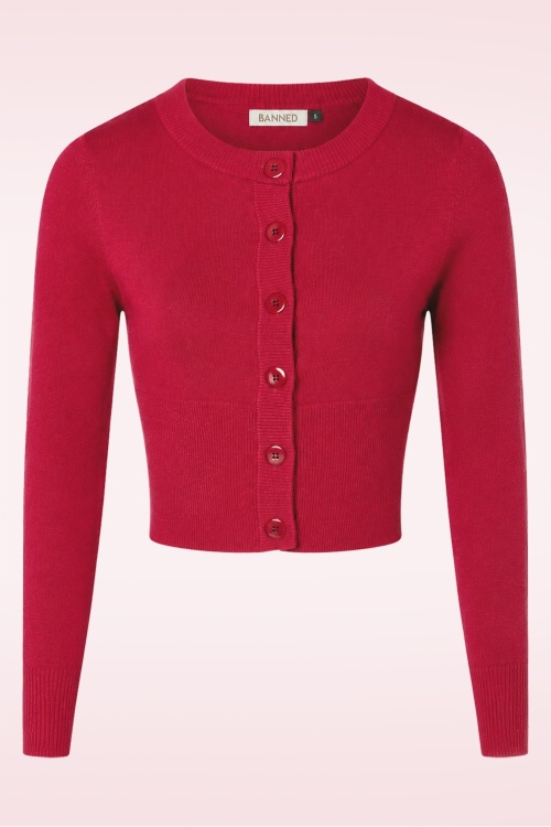 Banned Retro - Dolly vest in bordeauxrood