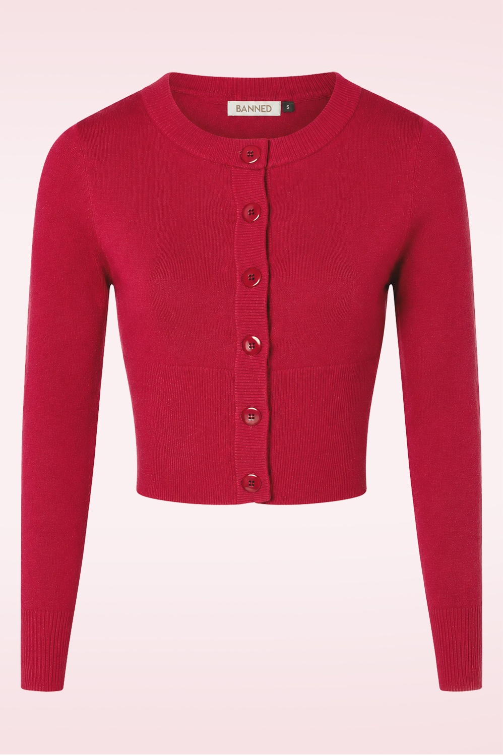 Banned Retro - Dolly vest in bordeauxrood