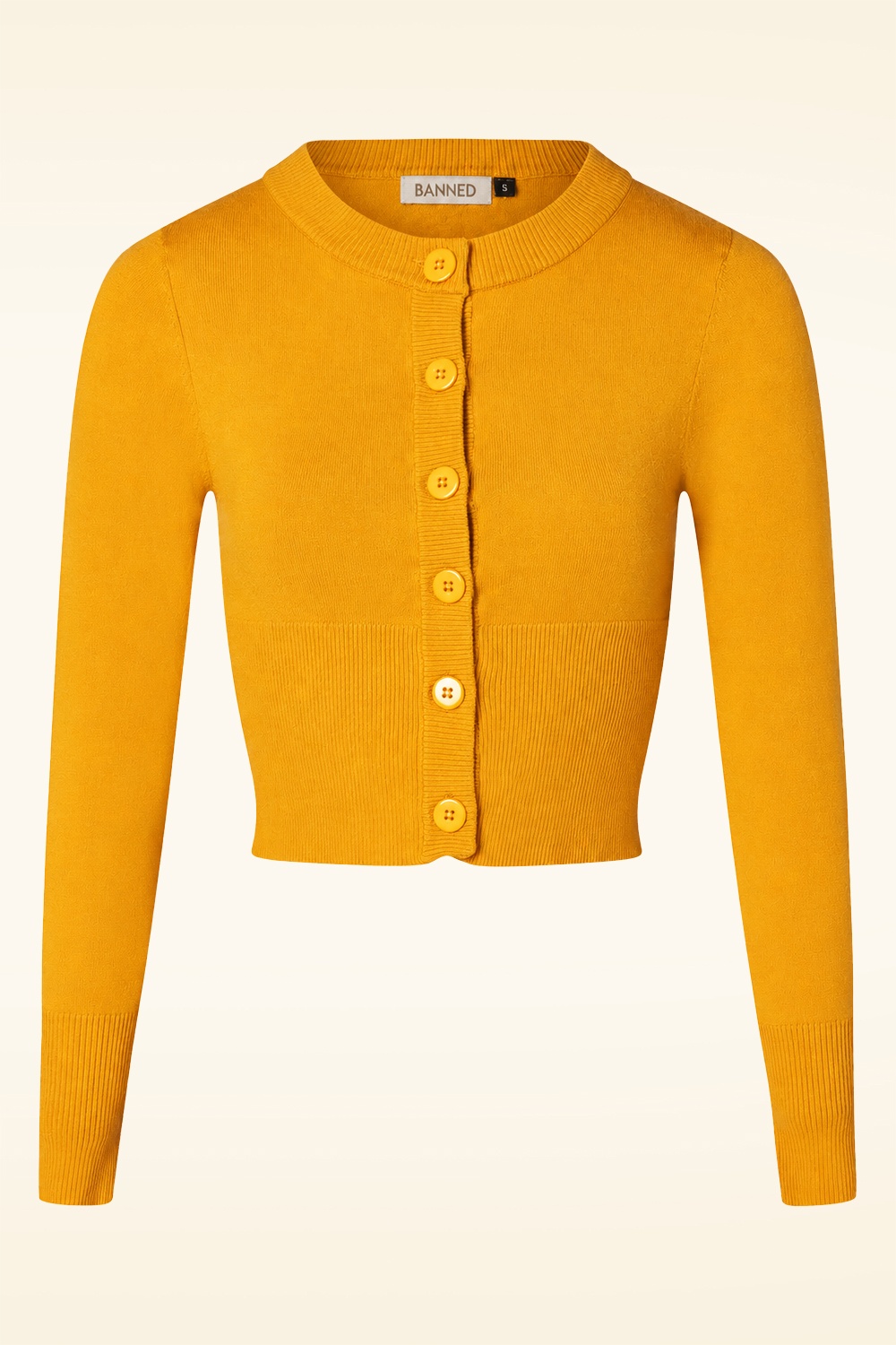 Banned Retro - Dolly vest in mosterd