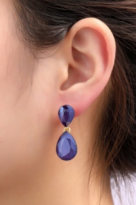 Day&Eve by Go Dutch Label - Dainty Drama Earrings in Purple