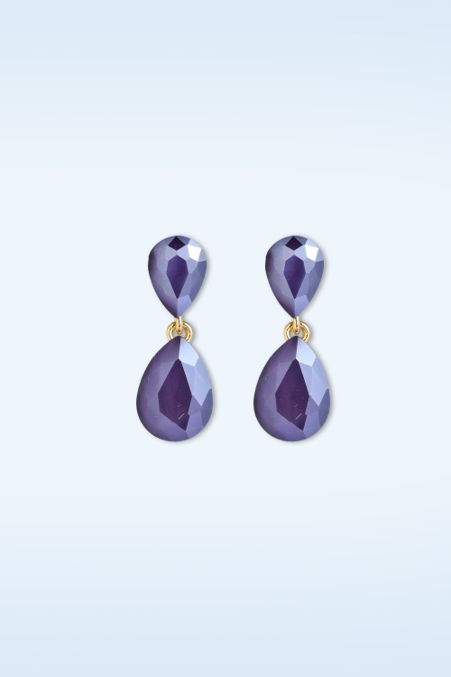 Day&Eve by Go Dutch Label - Dainty Drama Earrings in Purple 2