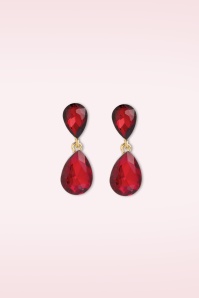 Day&Eve by Go Dutch Label - Dainty Drama Earrings in Red 2