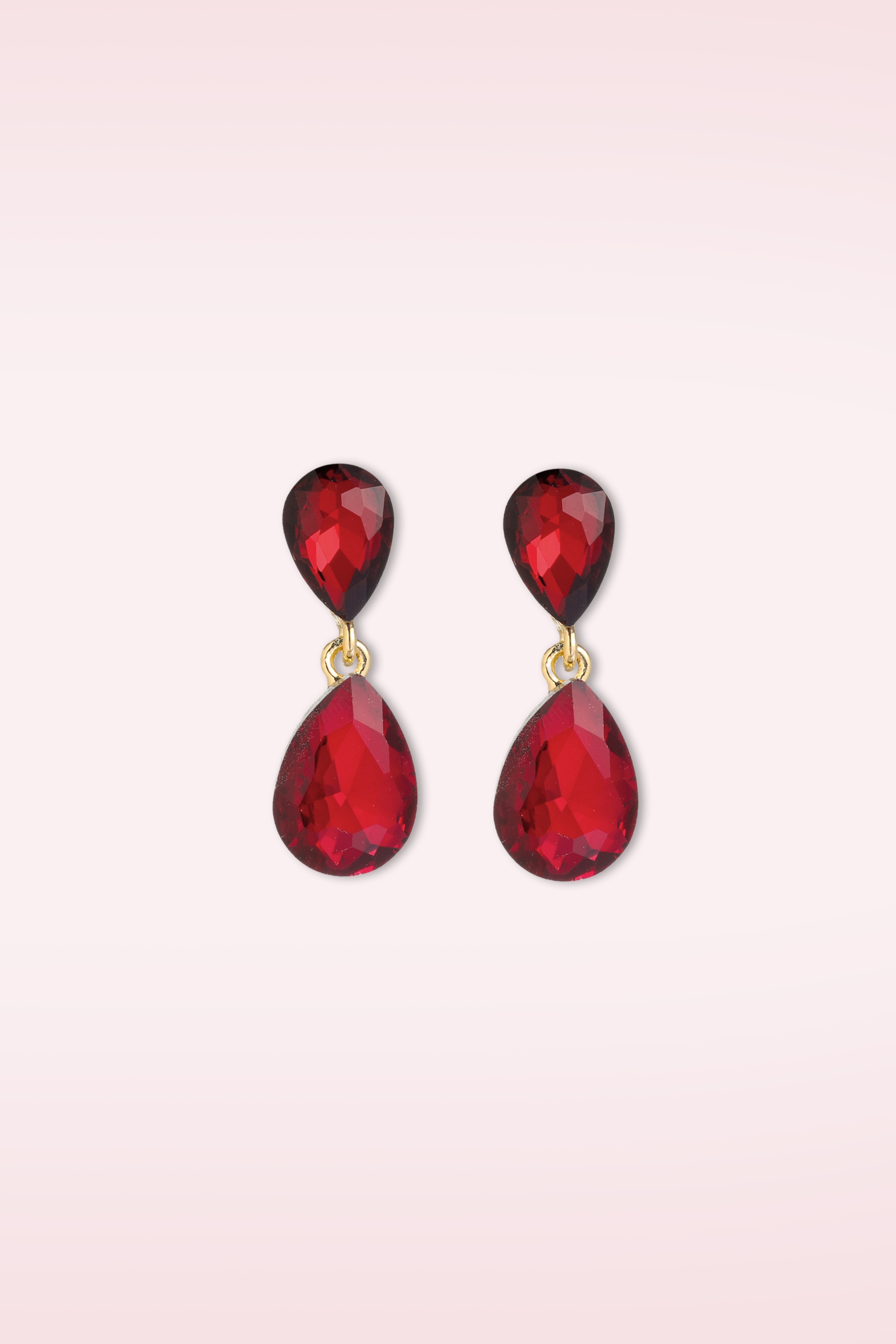 Day&Eve by Go Dutch Label - Dainty Drama Earrings in Red 2