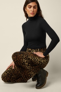 King Louie - Pantalon en velours côtelé Paige Fargo en léopard 4