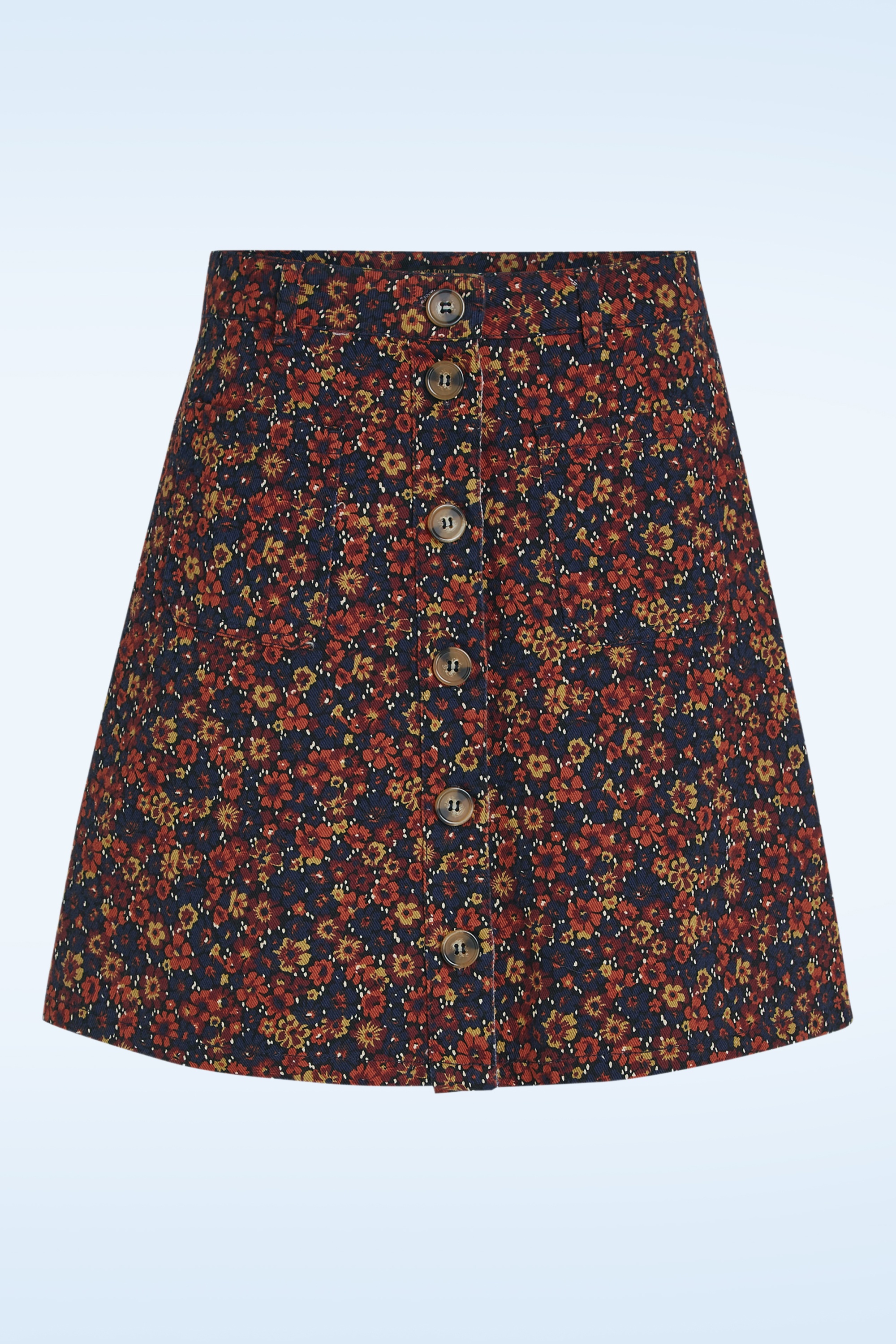 King Louie - Garbo Vignon Mini Skirt in Evening Blue 3