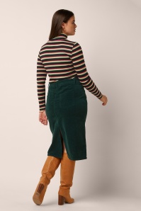 King Louie - Rollneck Lottie Stripe Top in Imperial Purple 4