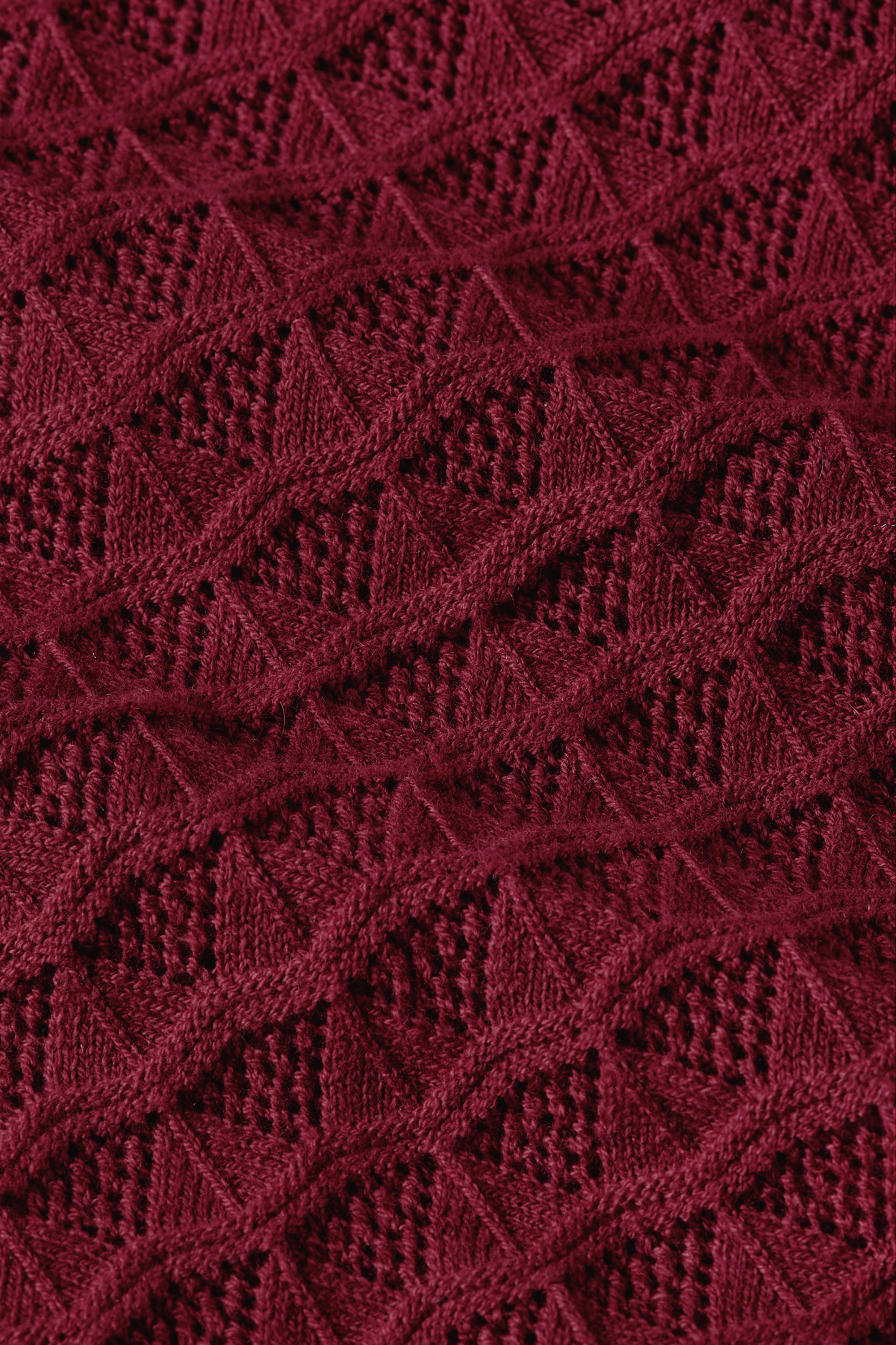 King Louie - Polo Avel Knit top in rabarberrood 3