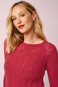 King Louie - Lia Hiver Knit top in fiery rood 4
