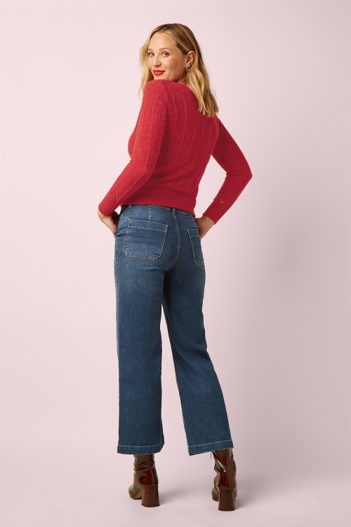 King Louie - Lia Hiver Knit top in fiery rood 6