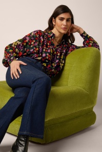 King Louie - Leila Maven Bluse in Schwarz