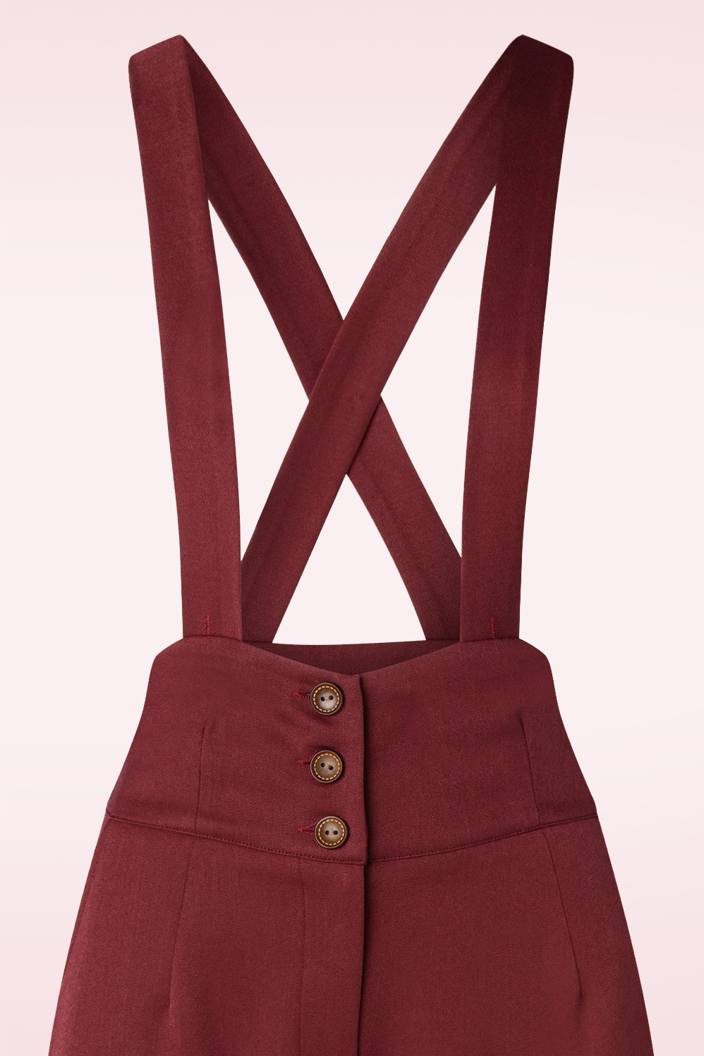 Banned Retro - Her favourite broek in bordeauxrood 4