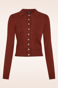 King Louie - Sofie Match Knit cardigan in spicy bruin 3