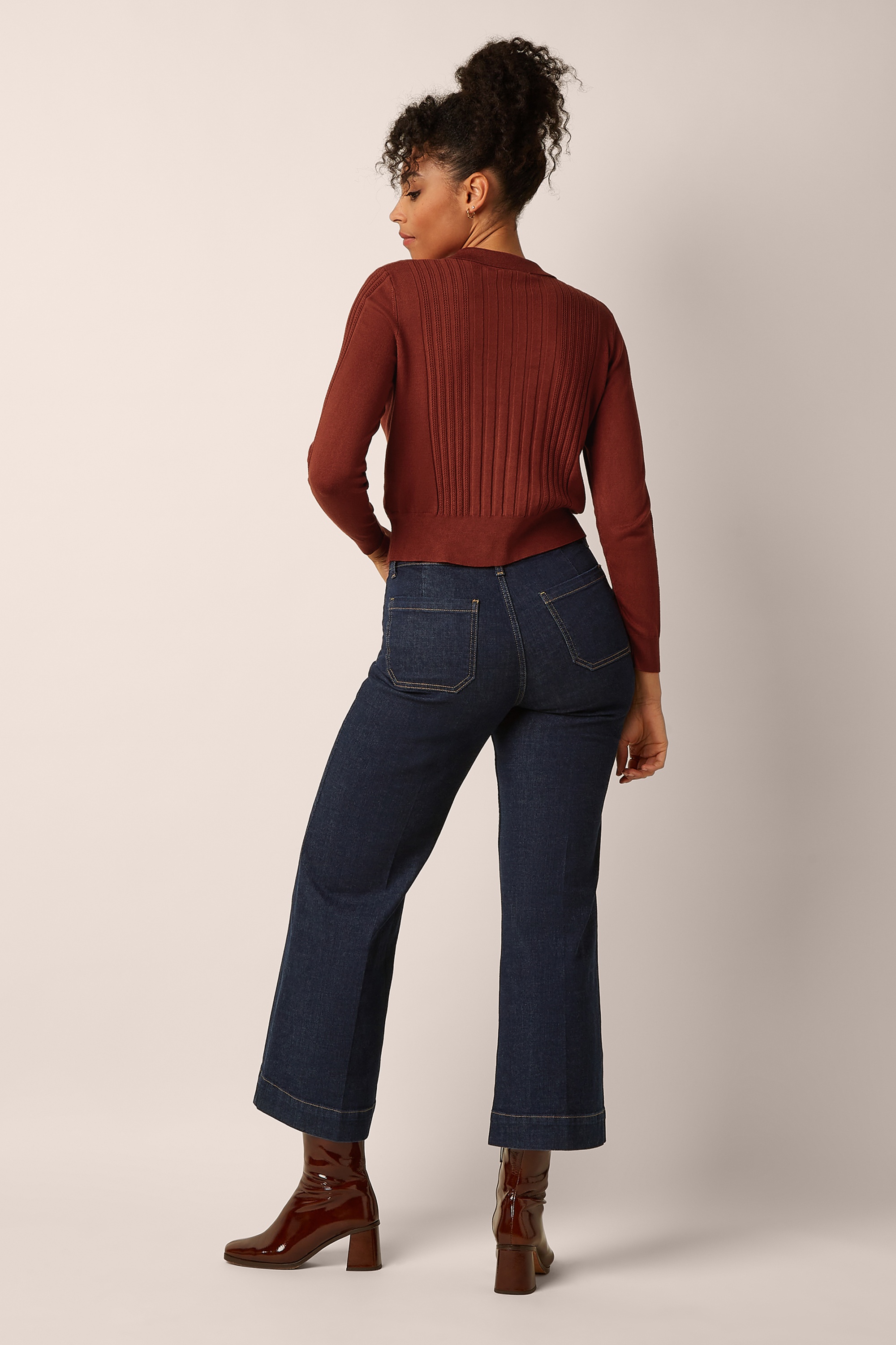 King Louie - Sofie Match Knit cardigan in spicy bruin 5