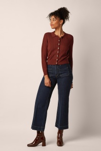 King Louie - Sofie Match Knit cardigan in spicy bruin
