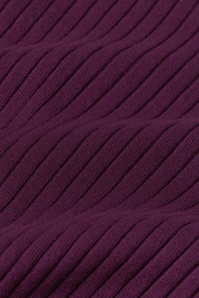 King Louie - Mila Rib Match Knit cardigan in caspia paars 4