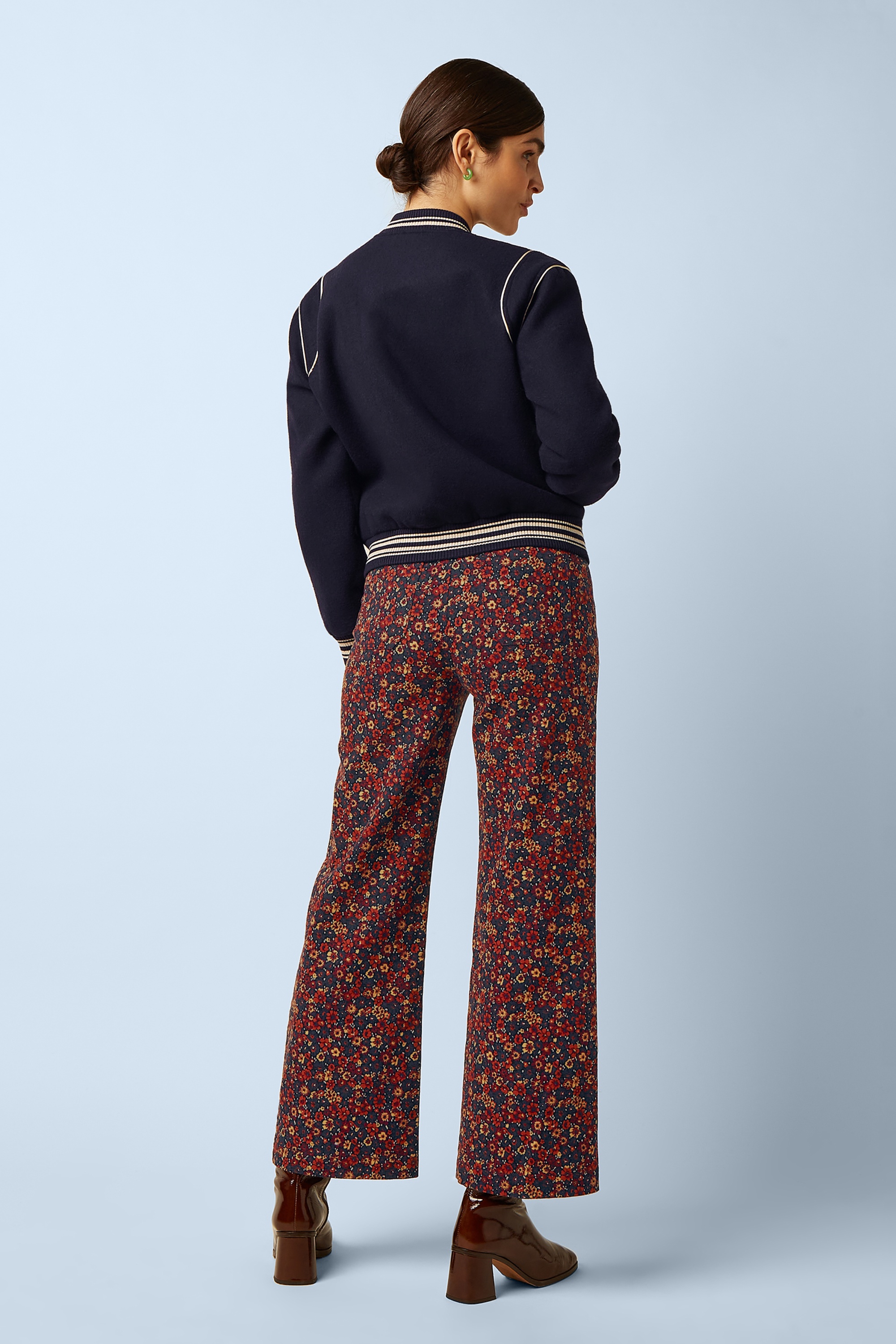 King Louie - Pantalon Debra Vignon en bleu soirée 5