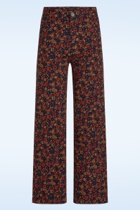 King Louie - Pantalon Debra Vignon en bleu soirée 2