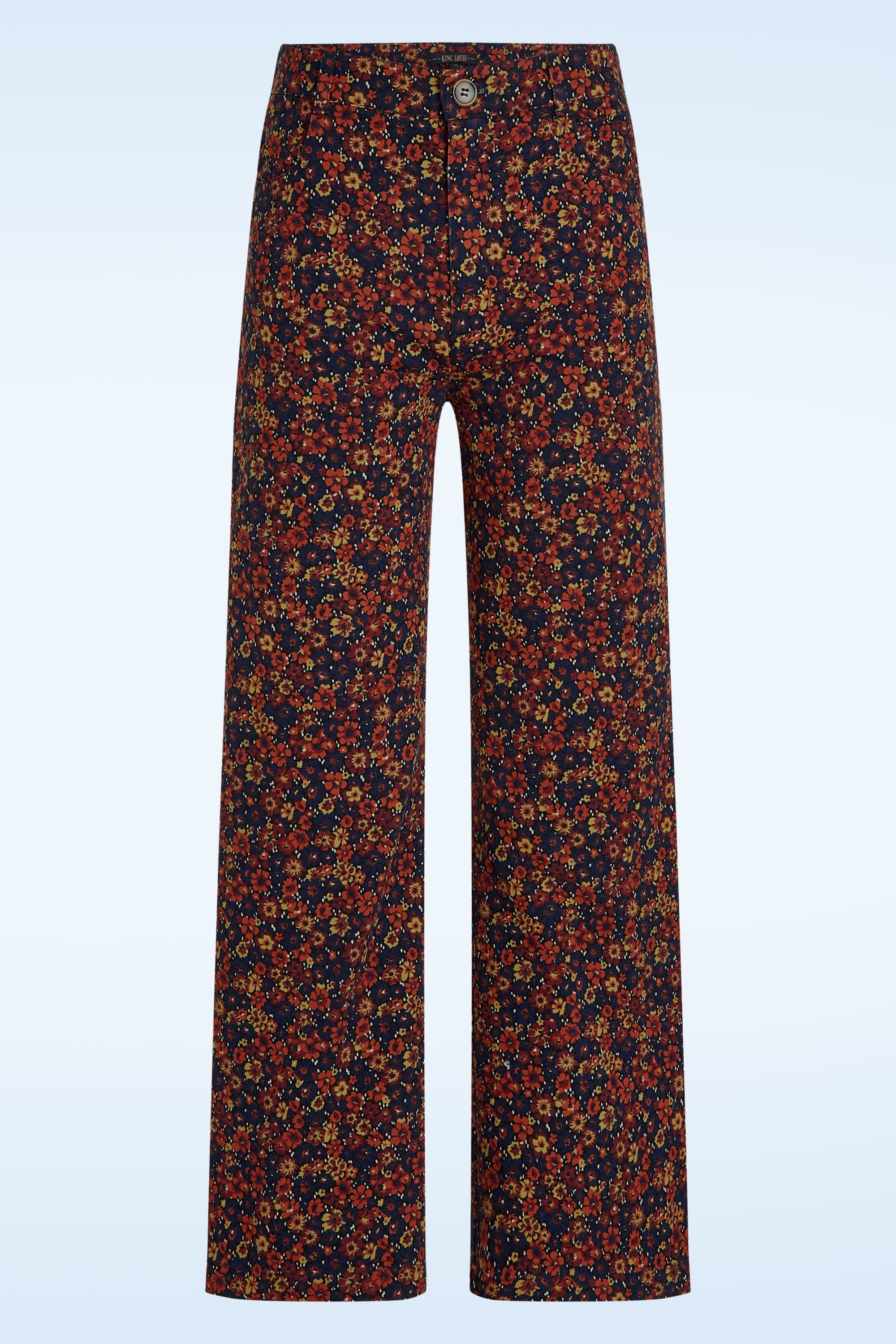 King Louie - Pantalon Debra Vignon en bleu soirée 2