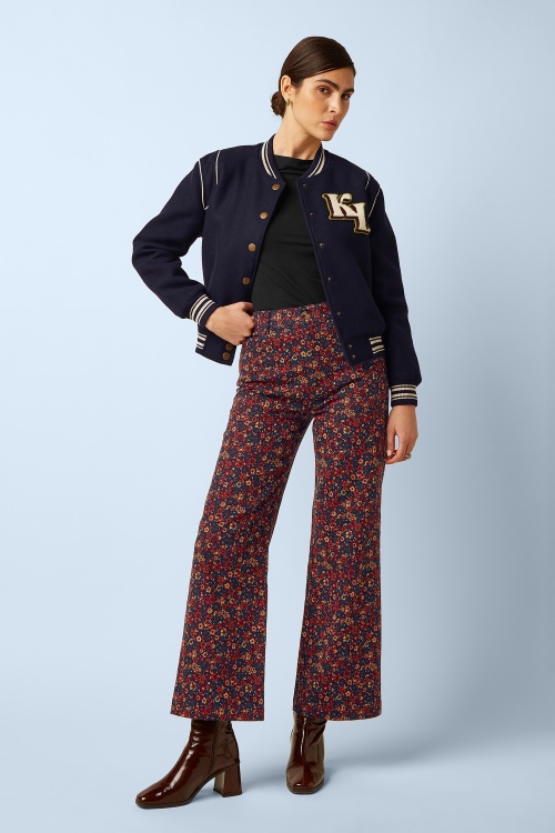 King Louie - Pantalon Debra Vignon en bleu soirée