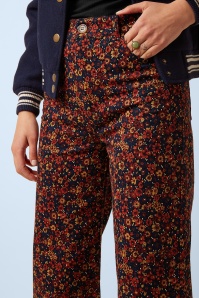 King Louie - Pantalon Debra Vignon en bleu soirée 3