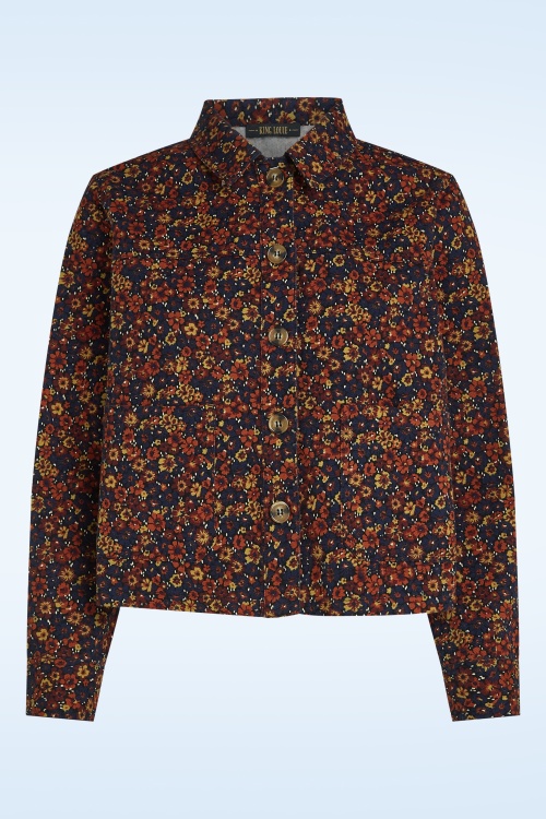 King Louie - Veste courte Pearl Vignon en bleu soirée 2