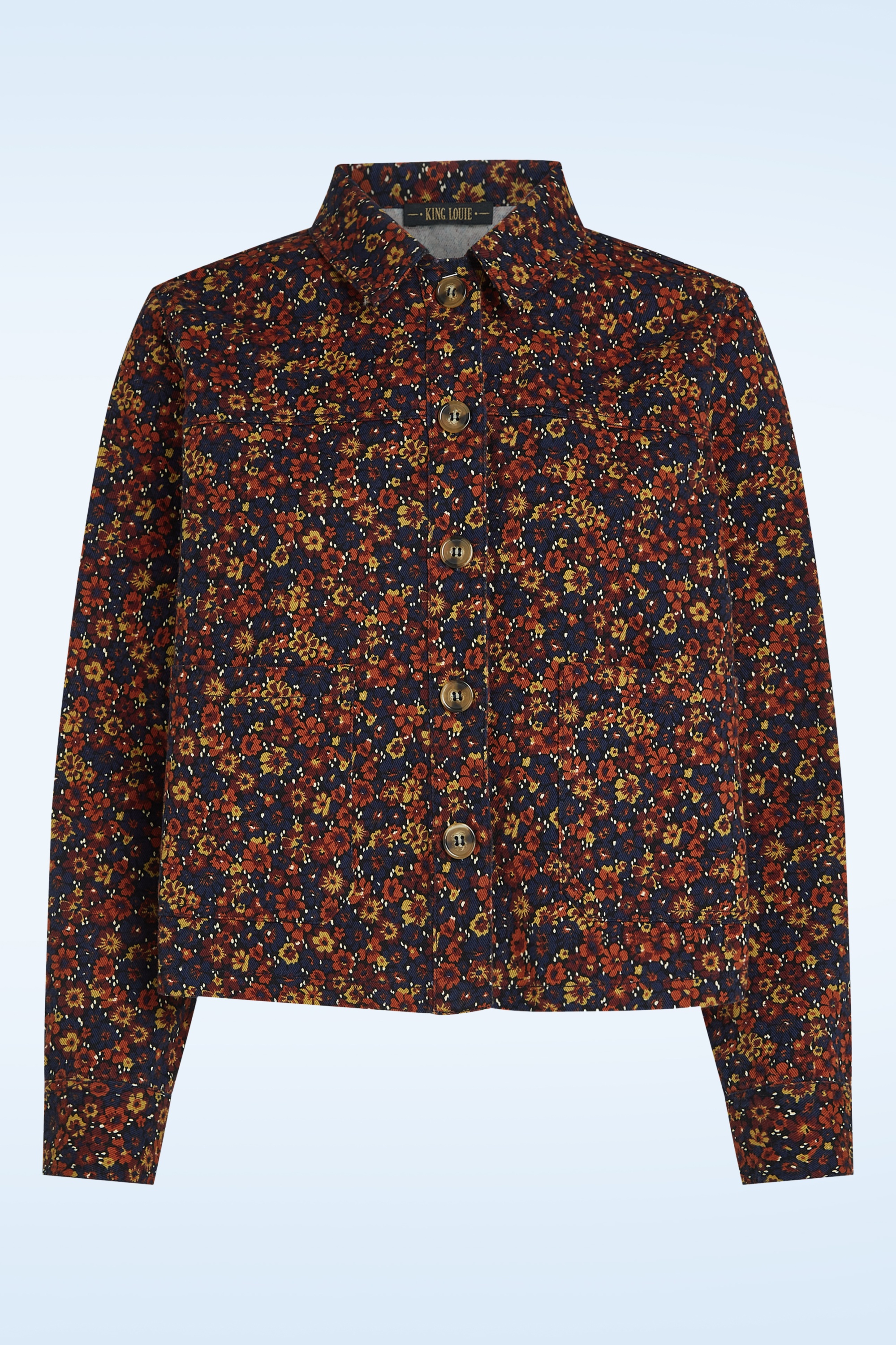 King Louie - Veste courte Pearl Vignon en bleu soirée 2