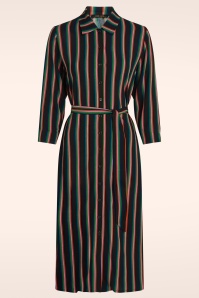 King Louie - Claire Harley Stripe jurk in zwart 4
