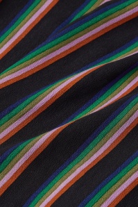King Louie - Claire Harley Stripe jurk in zwart 3