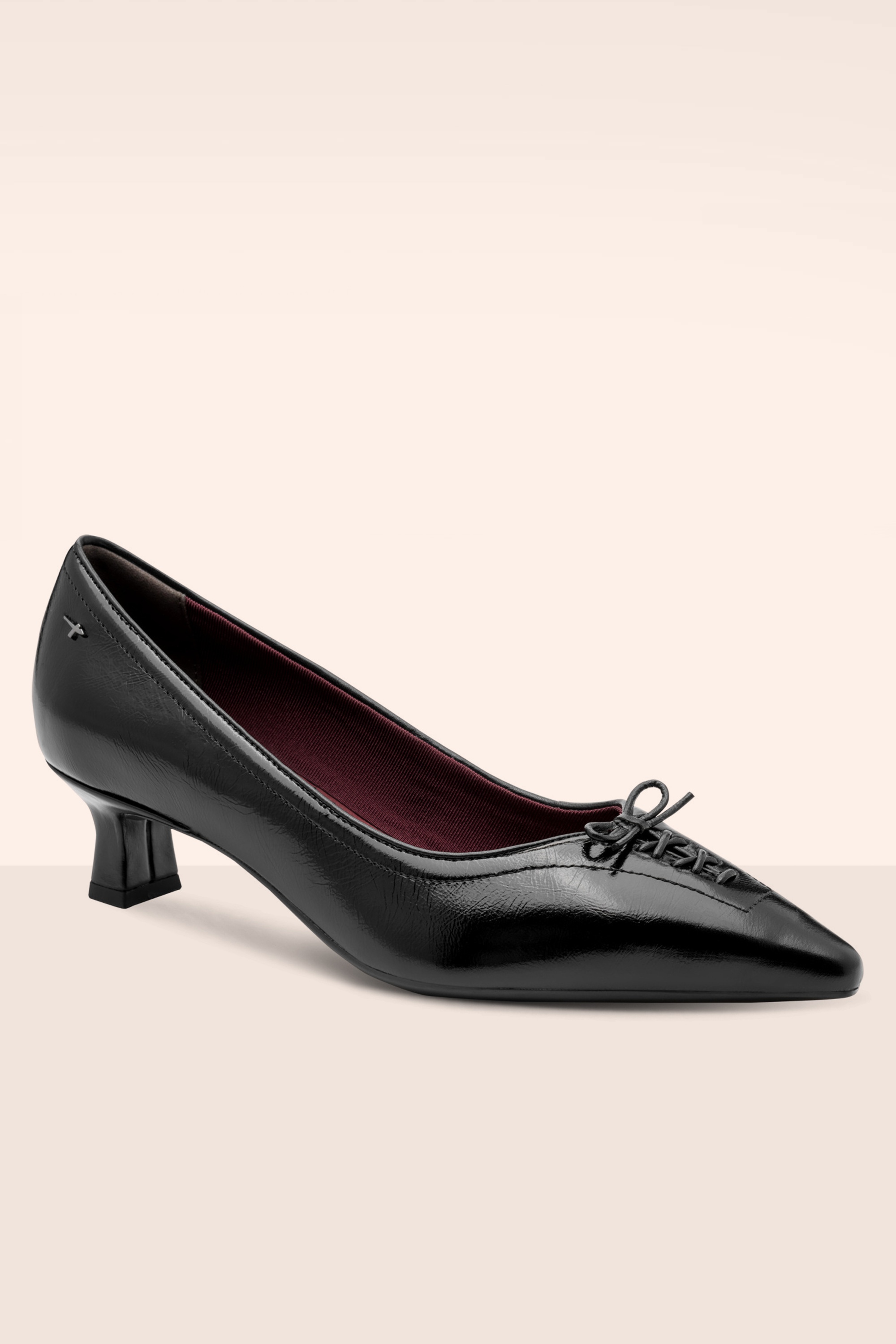 Tamaris - The Coquette Kitten Heel pumps in zwart 3
