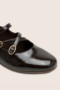 Tamaris - City Girl Comfort Gloss ballerina's in bruin 2