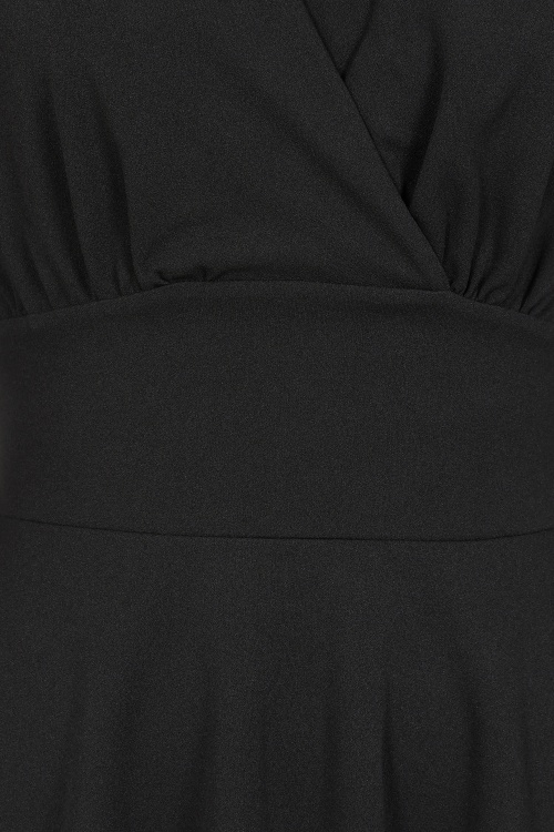 Vintage Chic for Topvintage - Topvintage exclusive ~ Helaine swing jurk in zwart 3