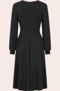 Vintage Chic for Topvintage - Topvintage exclusive ~ Helaine swing jurk in zwart 2