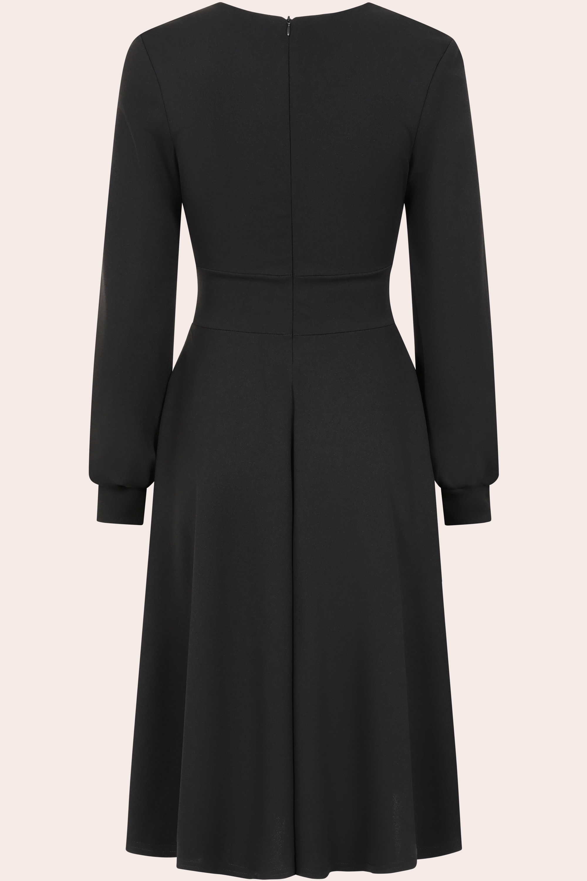 Vintage Chic for Topvintage - Topvintage exclusive ~ Helaine swing jurk in zwart 2